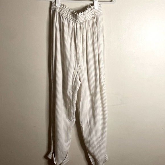 Oysho Striped Linen Pants New with Tag - Picture 3 of 4